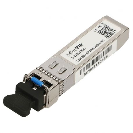Conector modular Mikrotik GBIC Mono-Modo SFP 20KM
