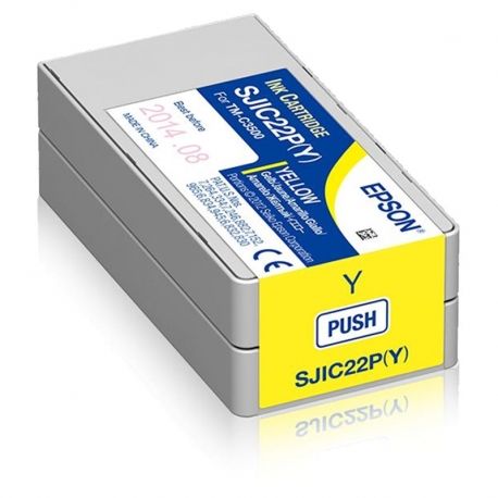 Cartucho de Tinta Epson Sjic22P Amarillo Original