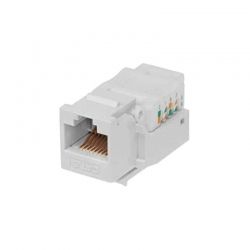 Jack Teklink UTP UL 90 grados blanco