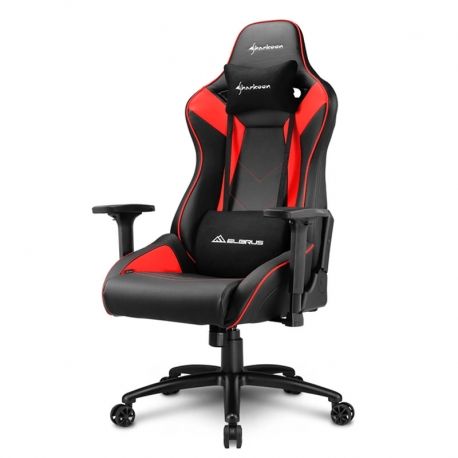 Silla Sharkoon Elbrus 3 Gamer máx Hasta 150kg rojo