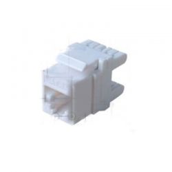 Jack Teklink Cat 6A 180° color blanco