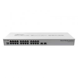 Switch Mikrotik 24 puertos Gigabit SFP 1U PoE