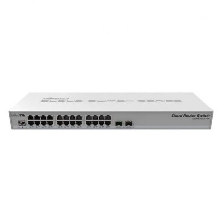 Switch Mikrotik 24 puertos Gigabit SFP 1U PoE