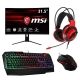 Combo MSI Monitor MAG321CQR mouse, headset teclado