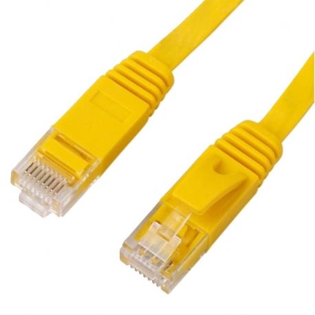 Patch Cord Lantek Cat 6 color Amarillo plano