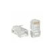 Conector RJ45 Cat 5E macho 50 micrones bolsa 100