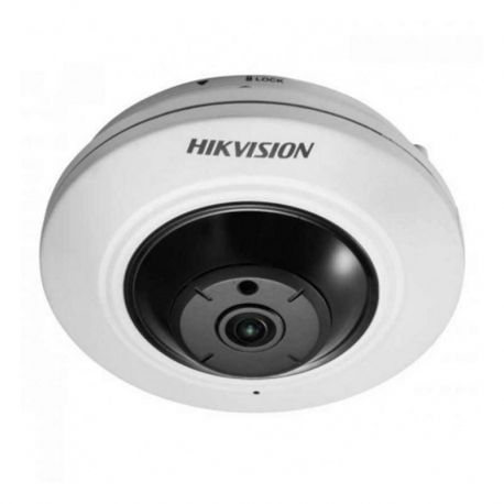 Cámara IP Hikvision 5MP Fisheye color PoE audio