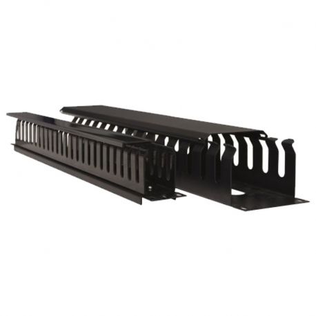 Organizador de cables Teklink 2U Ranurado 1 lado