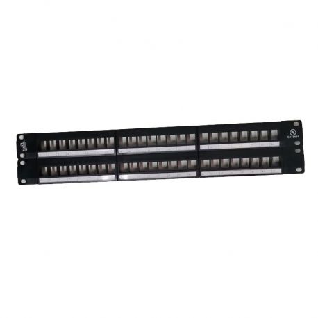 Patch Panel Teklink Modular 48 puertos UL rack 2U