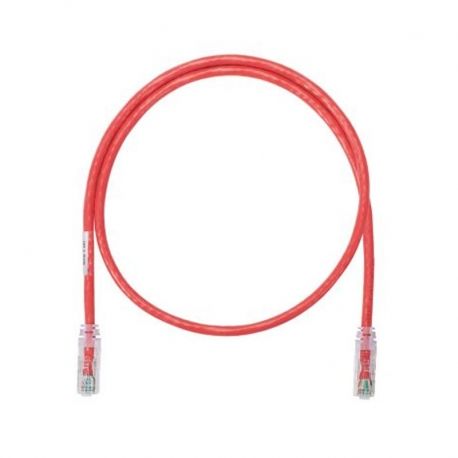 Patch Cord Panduit CAT6 UTP 24 AWG rojo Cobre