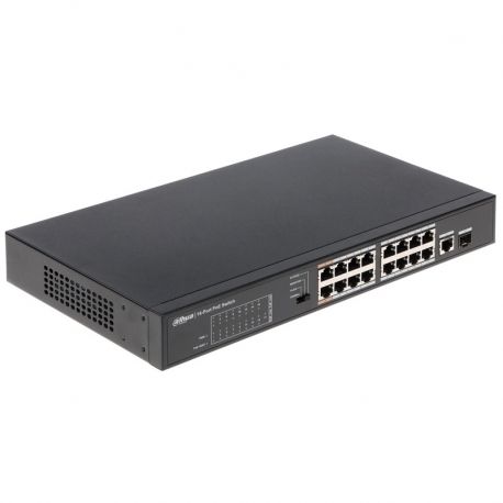 Switch Dahua PoE 17 puertos (16 POE 10/100 + 1P 1