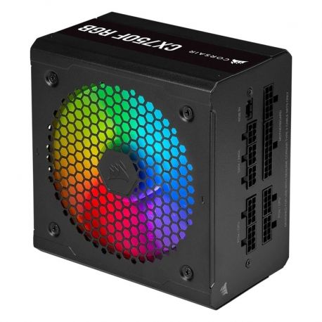 Fuente Poder Corsair Cx750F Rgb Fully Mod Bronze