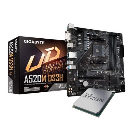 Combo de Procesador Gigabyte, procesador AMD Ryzen