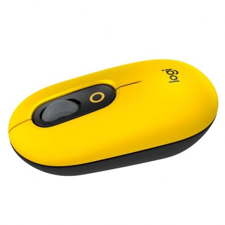 Mouse Logitech POP Blast Bluetooth negro amarillo