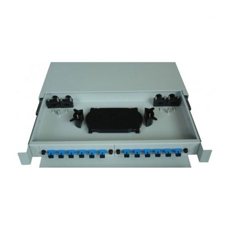Patch Panel fibra óptica montaje rack deslizable