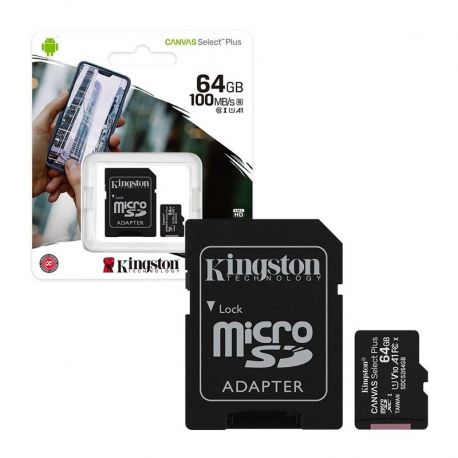 Memoria Kingston Canvas Select Plus microSD 64GB