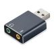 Adptador Argom de cable de sonido estéreo USB 2.0