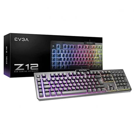 Teclado EVGA Z12 RGB Gaming LED retroiluminado RGB