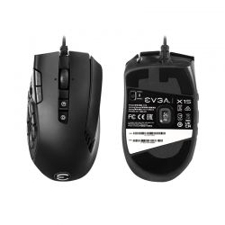 Mouse EVGA X15 MMO Gaming USB 20 botones 8k