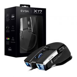 Mouse gaming Evga X17 10 botones, ergonómico USB