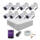 Kit Hikvision 8 cámaras bullet 2MP grabador 8CH