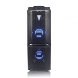 Parlante Aiwa 800W PMPO + micrófono bluetooth LED
