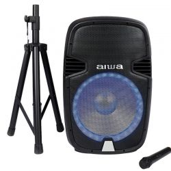 Sistema Audio Aiwa 1000W PMPO micrófono bluetooth