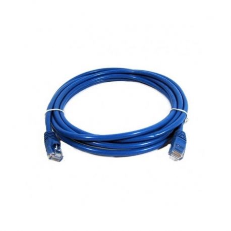Patch Cord Teklin UTP CAT 5E 4PR 26AWG azul 0.30m