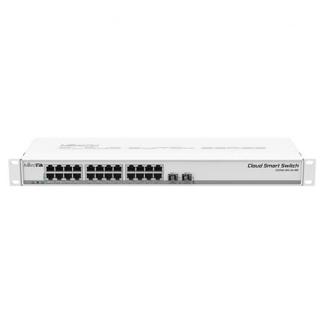 Switch Mikrotik 24p Gigabit, 2 p SFP+ SwitchOS 1U