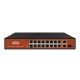 Switch Wi-Tek 16 puertos PoE 10/100 + 2 ptos Gbit