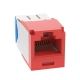 Conector Jack Panduit Mini-Com TG MOD CAT6A rojo