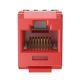 Jack ponchador Panduit NetKey Cat 6, rojo