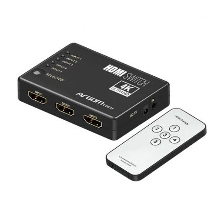 Switch Argom Tech HDMI 5 puertos 4k