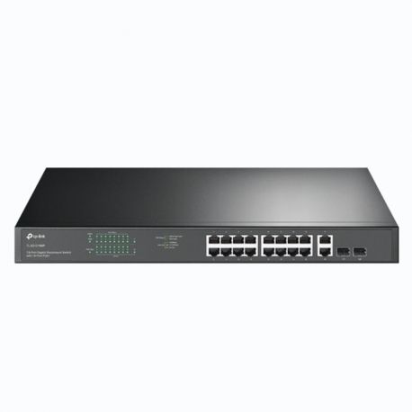 Switch TP-Link 18 puertos Gibabit, 16 puertos PoE+