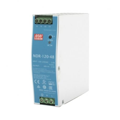 Fuente de poder Wi-Tek switch industrial 48V/120W