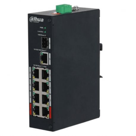 Switch Dahua PoE Watchdog 8 POE 10/100 1 SFP