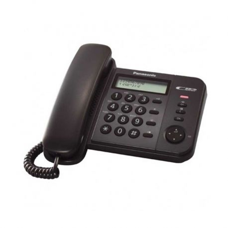 Teléfono Panasonic sencillo identificador negro