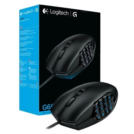 Mouse Logitech G600 MMO USB 20 botones RGB