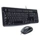 Teclado y Mouse Logitech MK120 USB sensor óptico