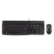 Teclado y Mouse Logitech MK120 USB sensor óptico