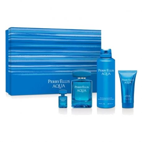 Estuche Perry Ellis Men's Aqua Eau Toilette
