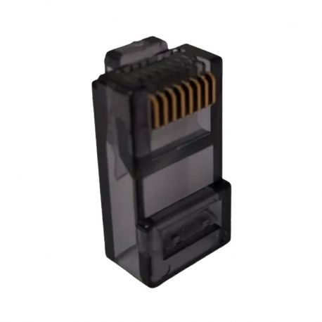 Conector Cablix RJ45 Cat6 color negro transparente