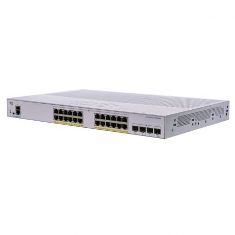 Switch Cisco CBS350 24 p GE PoE 4X1G SFP