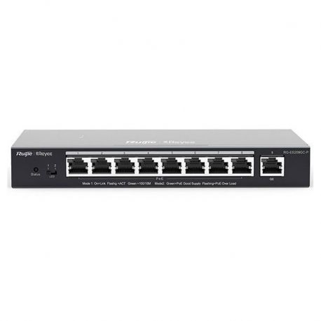 Switch Reyee 8+1 GE PoE 120W Vlan, Loop