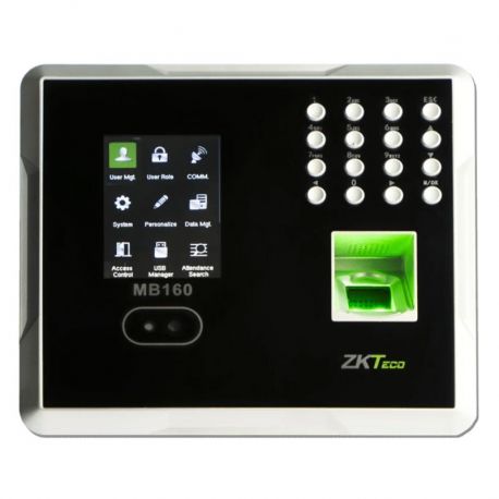 Terminal Multi-Biométrica Zkteco MB160 facial USB