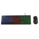 Combo Teclado y Mouse Xtech Antec LED multicolor