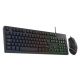 Combo Teclado y Mouse Xtech Antec LED multicolor