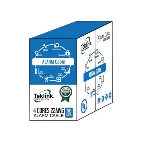 Cable de alarma TeKlink 4 hilos 22AWG cobre UL 152