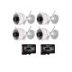 Kit de 4 cámras Ezviz C3w Pro 2mp Wi-Fi SD 128GB