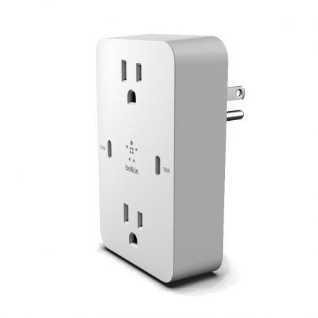 Adaptador corriente Belkin Wall Plate 2 puerto USB